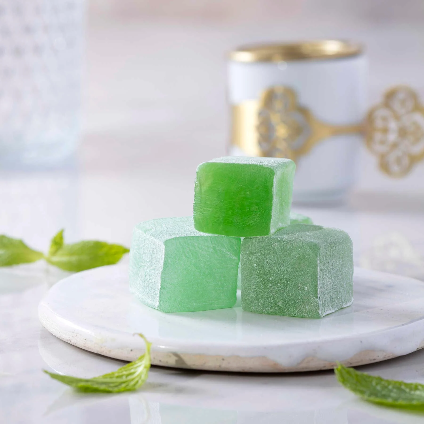 Nane lokumu - taze nane aromasıyla zenginleştirilmiş ferahlatıcı lokum